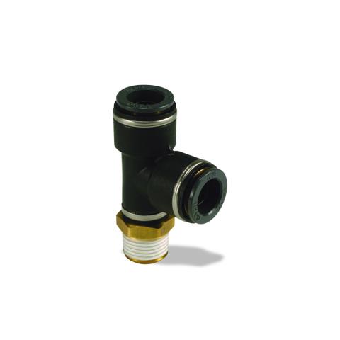 Push-Lock Air Brake Fitting, Male Run Tee