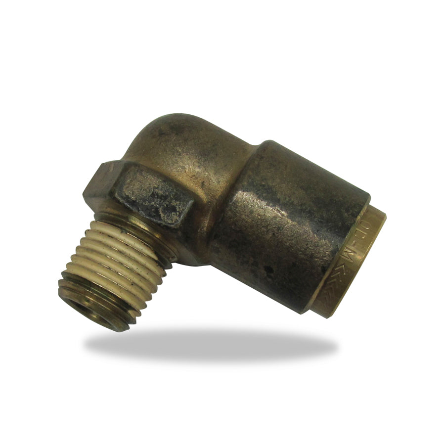 Push-Lock Air Brake Fitting, 90° Male Non-Swivel Elbow