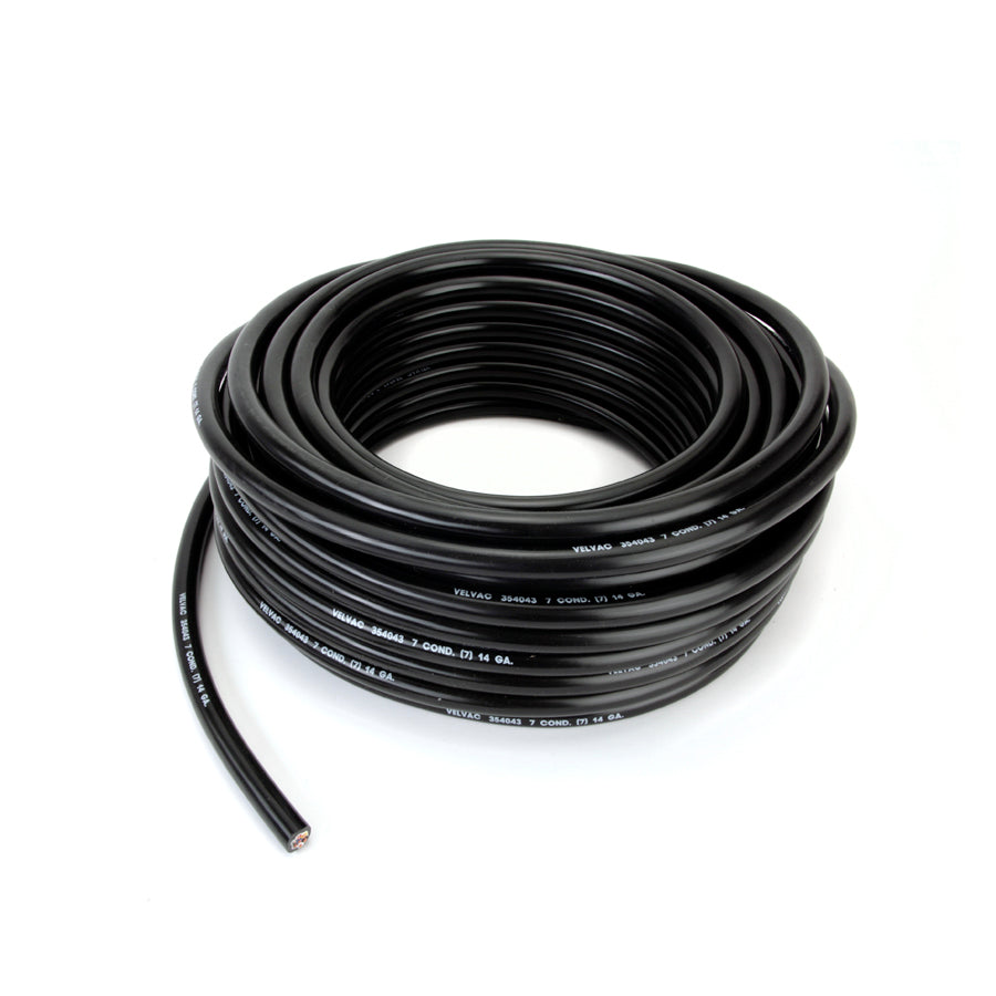 Seven-Way Conductor Cable, Black Jacketed