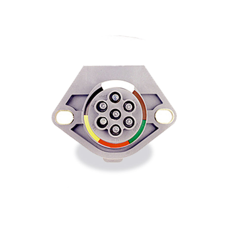 Seven-Way, Two Hole Socket with Push Terminals