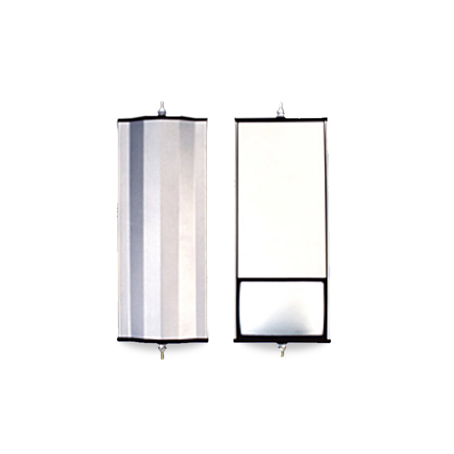6" x 16" Angle Back Mirror with Split Glass