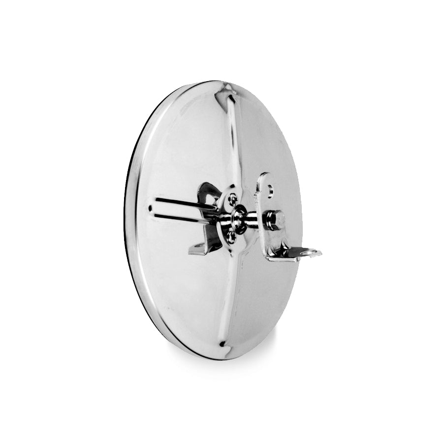 8-1/2" Center Mount Convex Mirror, Stainless Steel