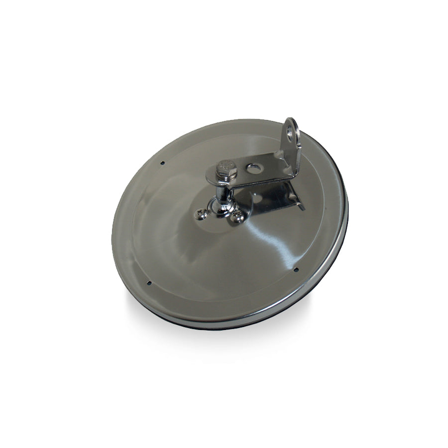 6" Center Mount Convex Mirror, Stainless Steel