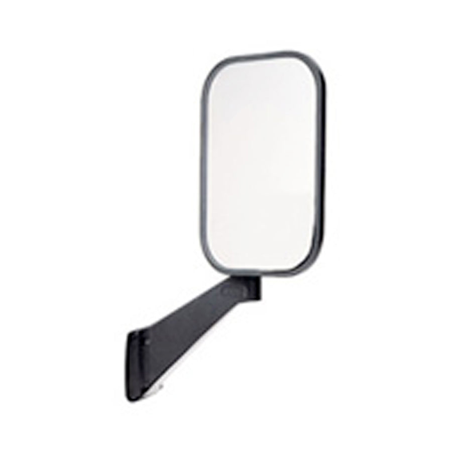 Star Mirror - Full Flat, No Convex, Black, Passenger Side