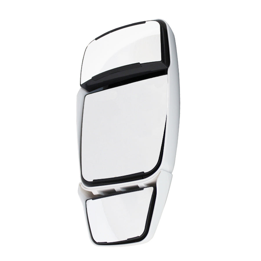 Deluxe w/Top Hat-Inverted, White, Passenger Side, Mirror Head Only