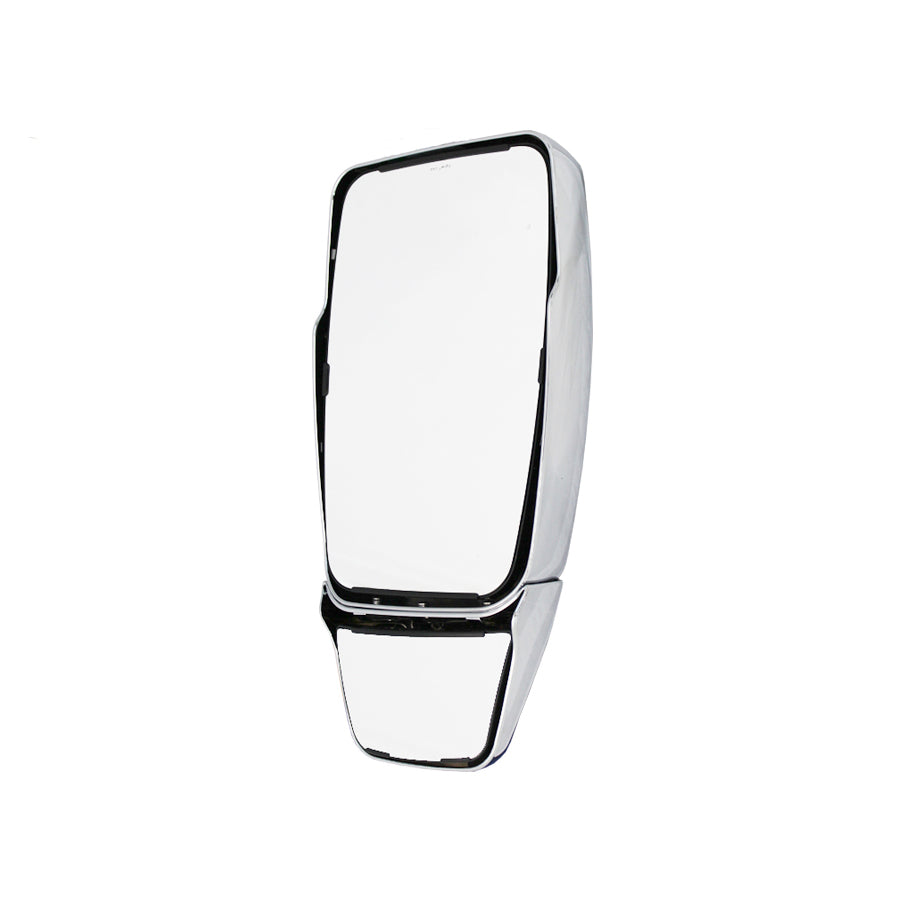Mirror Head: Black, Flat Glass w/ Top Hat, Passenger Side