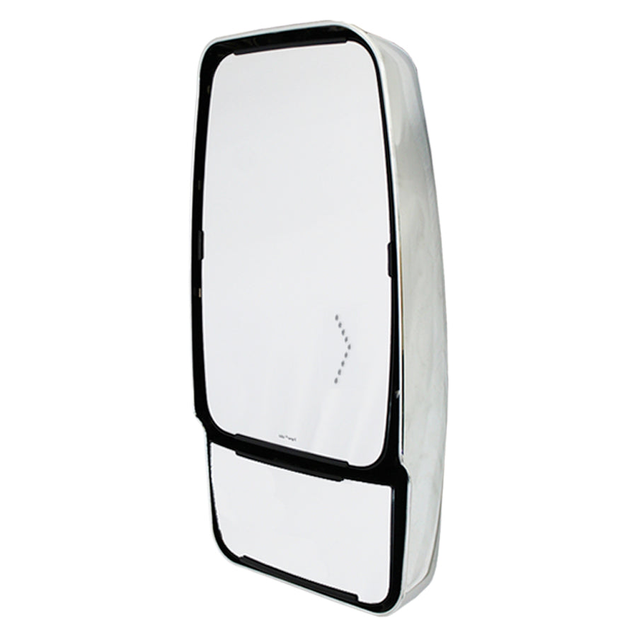 VMAX II Mirror Head: Chrome, Adjustable Flat and Convex Glass, Passenger Side