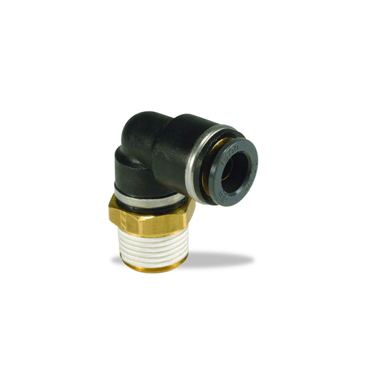Push-Lock Air Brake Fitting, 90° Male Swivel Elbow