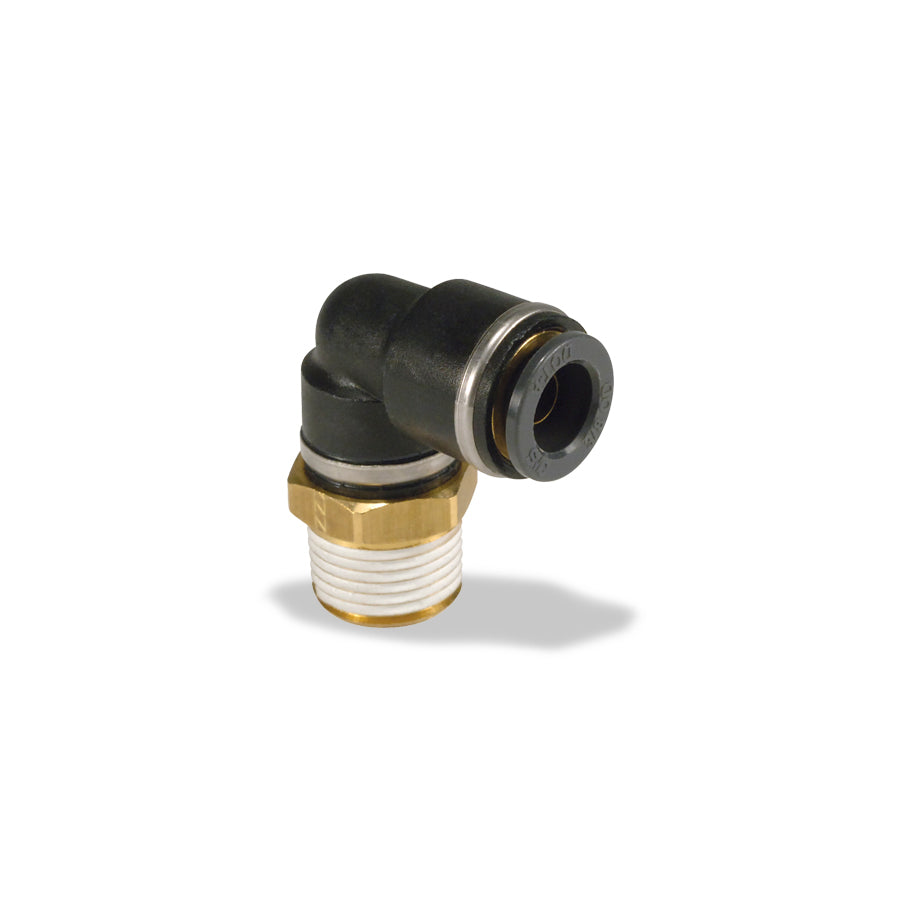 Push-Lock Air Brake Fitting, 90° Male Swivel Elbow