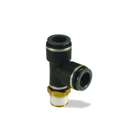 Push-Lock Air Brake Fitting, Male Run Tee