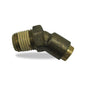 Push-Lock Air Brake Fitting, 45° Male Fixed Elbow