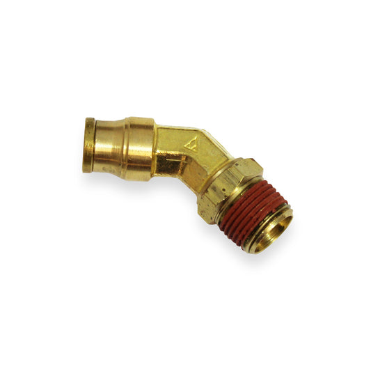 Push-Lock Air Brake Fitting, 45° Male Swivel Elbow