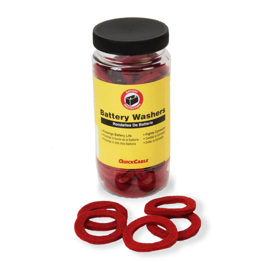 Protective Battery Washers - RED