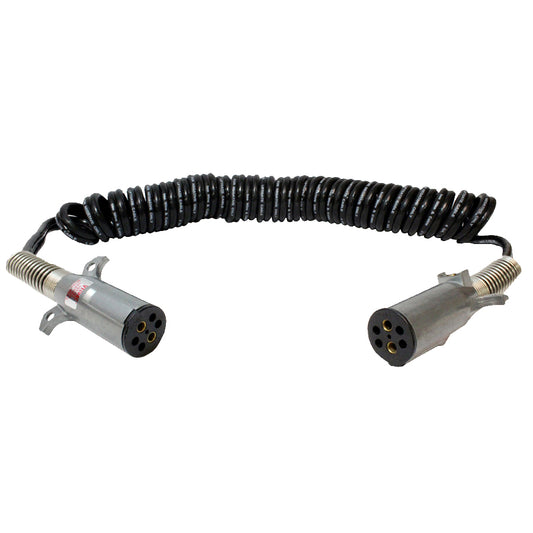 Vertical Two Pole Coiled Cable Assembly