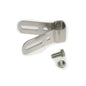 6.5" x 6" Side Mount Flat Glass, White Steel