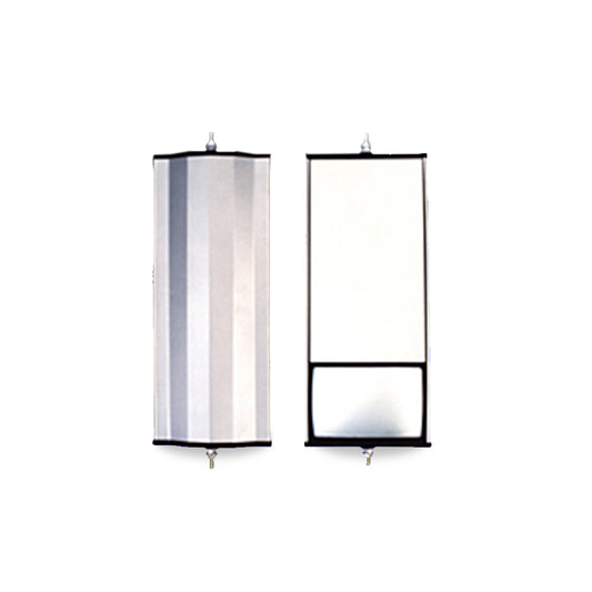 6" x 16" Angle Back Mirror with Split Glass