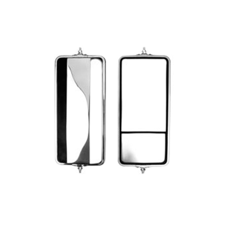 7"x 16", Stainless Steel with Split Glass