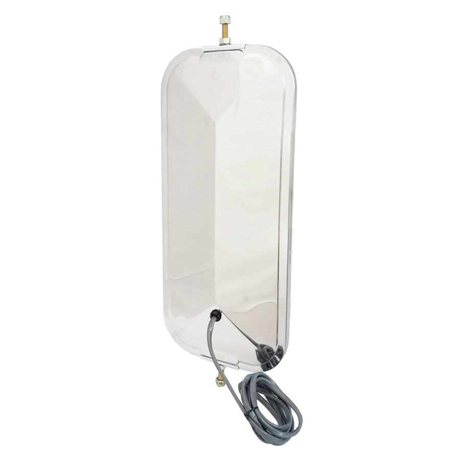 7"x16" Standard Mirror, Stainless Steel