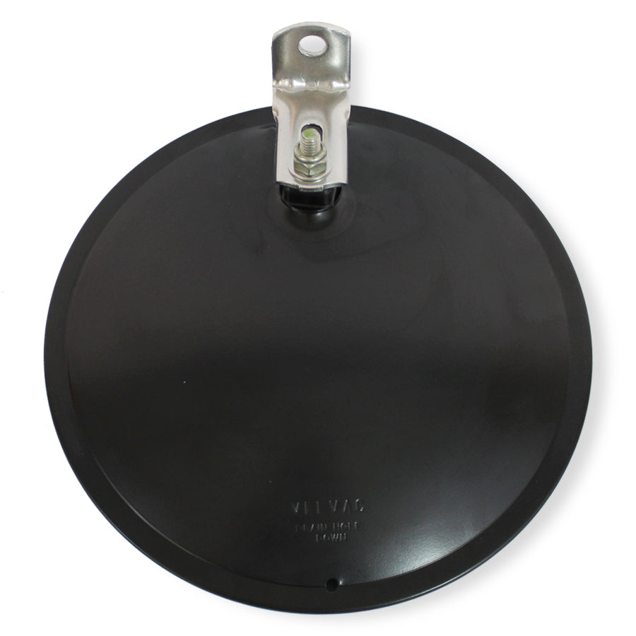 8-1/2" Offset Mount Convex Mirror, Black