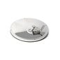 8-1/2" Offset Mount Convex Mirror, Stainless Steel