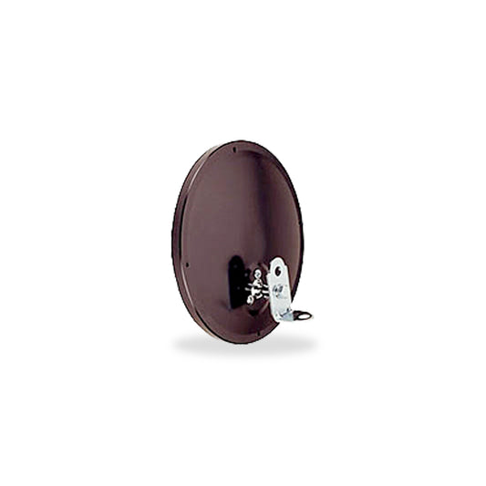 7 1/2" Offset Mount Convex Mirror, Black