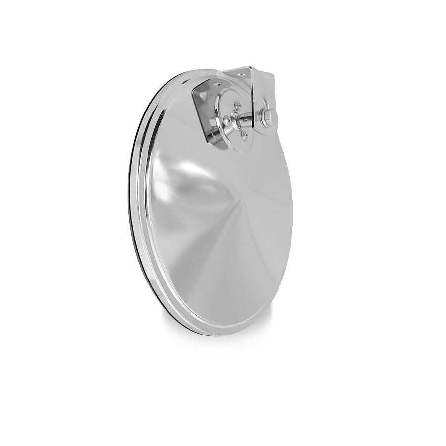 8-1/2" Offset Mount Convex Mirror, Chrome