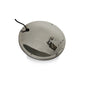 8-1/2" Offset Mount Convex Mirror, Stainless Steel Heated