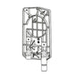 Inner Support Plate and Pivot Clamp, Driver Side