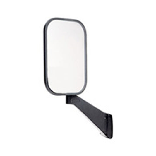Star Mirror - Full Flat, No Convex, Black, Driver Side
