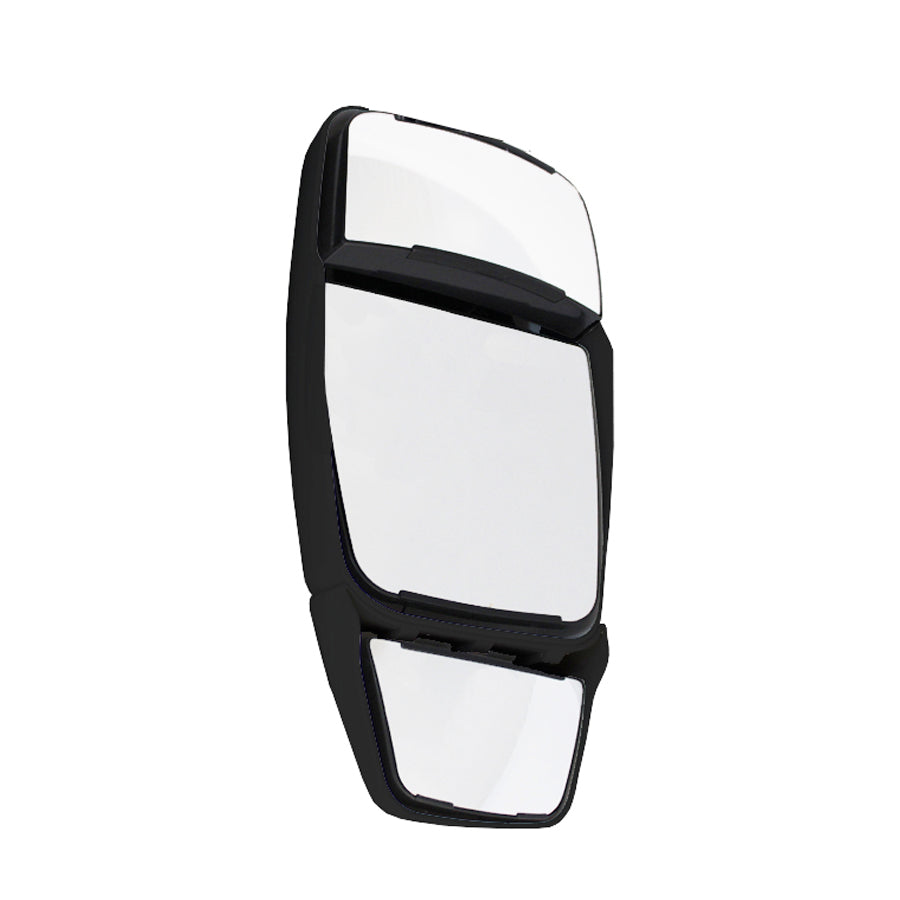 Deluxe w/Top Hat-Inverted, Black, Driver Side, Mirror Head Only
