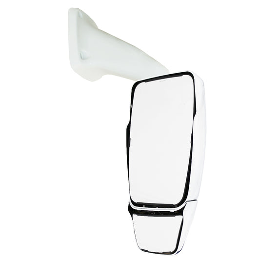 2025 System, Full Glass w/Top Hat - Inverted, White, Passenger Side