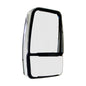 Mirror Head: Chrome Deluxe Head, Adjustable Flat Glass and Adjustable Convex Glass, Driver Side