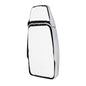Mirror Head: Chrome, Adjustable Flat Glass w/ Top Hat, Passenger Side