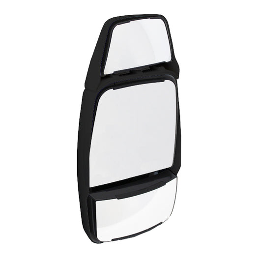 Mirror Head: Black, Deluxe w/ Top Hat, Driver Side