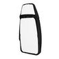 Mirror Head: Black, Flat Glass w/ Top Hat, Passenger Side