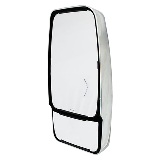 VMAX II Mirror Head: Chrome, Adjustable Flat and Convex Glass, Passenger Side