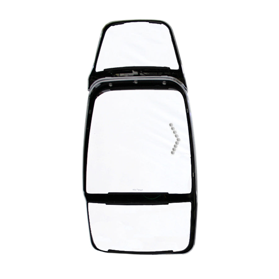 Mirror Head: Chrome Deluxe w/ Top Hat, Passenger Side