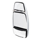Mirror Head: White Deluxe w/ Top Hat, Passenger Side