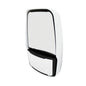 Deluxe Head: White, Flat and Convex Glass, Passenger Side