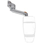 Model 2030 for Deluxe w/Top Hat-Inverted, Chrome, Passenger Side, Arm and Base Only