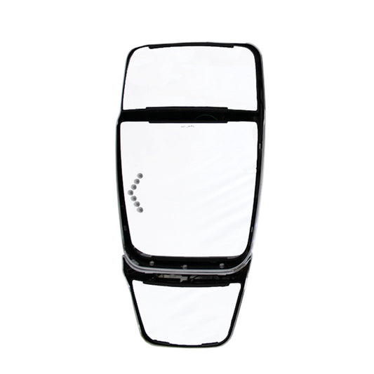 Deluxe w/Top Hat-Inverted, Chrome, Signal, Driver Side, Mirror Head Only