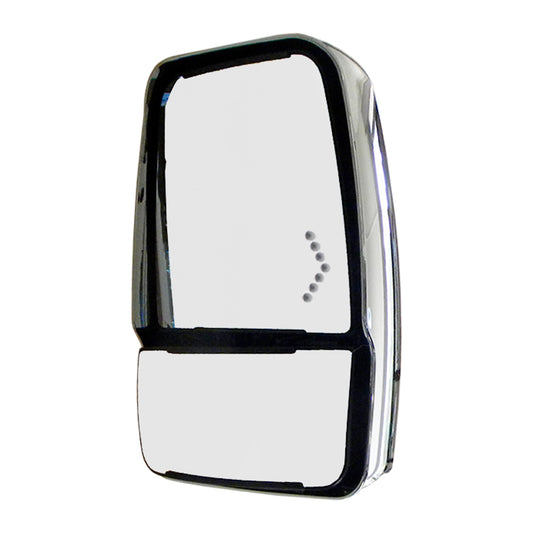 Replacement Head and Glass Kit, Deluxe Head, Chrome, Signal Arrow, Right Side