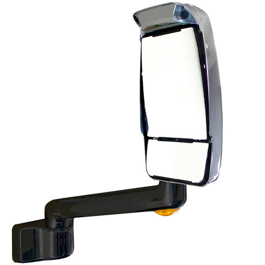 2030, Chrome/Black, Camera, 14" Lighted Arm, Passenger Side-Head and Arm Assembly Only